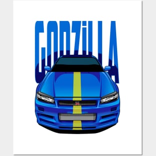 GTR Godzilla Posters and Art